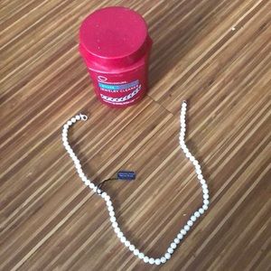 BOGO NWT Pearl necklace and silver polish